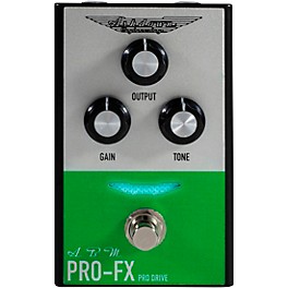 Blemished Ashdown Compact Pro Drive Bass Distortion Effects Pedal Level 2 Silver and Green 194744833908