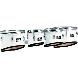 Open Box Pearl Competitor Marching Tom Set Level 1 Pure White (#33) 8,10,12,13 set