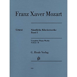 G. Henle Verlag Complete Piano Works, Vol. II Henle Music Folios Softcover by Franz Xaver Mozart Edited by Nottelmann