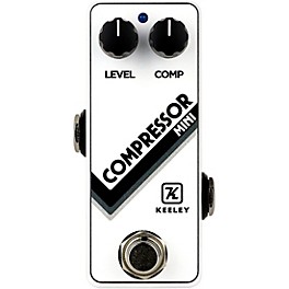 Open Box Keeley Compressor Mini Limited Edition Effects Pedal Level 1 Arctic White