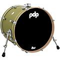 PDP by DW Concept Maple Bass Drum with Chrome Hardware 20 x 16 in. Satin Olive