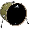 PDP by DW Concept Maple Bass Drum with Chrome Hardware 22 x 18 in. Satin Olive