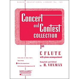 Hal Leonard Concert And Contest Collection C Flute Piano Accompaniment Only
