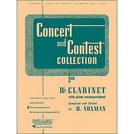 Hal Leonard Concert And Contest Collection for B Flat Clarinet Piano Accompaniment