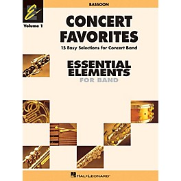 Hal Leonard Concert Favorites Vol. 1 - Bassoon Concert Band Level 1-1.5 Arranged by Michael Sweeney