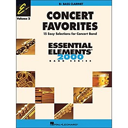 Hal Leonard Concert Favorites Volume 2 Bass Clarinet Essential Elements Band Series