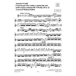 Ricordi Concerto G Minor, RV 578, Op. III, No. 2 String Orchestra Series Softcover Composed by Antonio Vivaldi