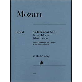 G. Henle Verlag Concerto No. 3 in G Major K216 By Mozart