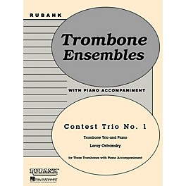 Rubank Publications Contest Trio No. 1 (Trombone Trio with Piano - Grade 3) Rubank Solo/Ensemble Sheet Series