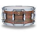 Ludwig Copper Phonic Smooth Snare Drum 14 x 6.5 in.Raw Smooth Finish with Imperial Lugs