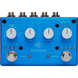 Pigtronix Cosmosis Stereo Morphing Reverb Guitar Effects Pedal Blue