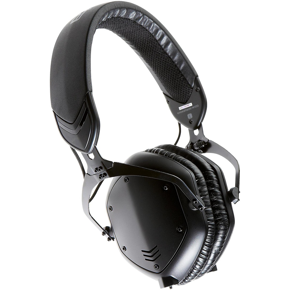 V Moda Crossfade M 100 Over Ear Noise Isolating Over Ear Headphones Matte Black Guitar Center