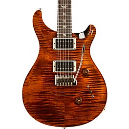PRS Custom 24 Carved Figured Maple Top with Gen 3 Tremolo Solid Body Electric Guitar Orange Tiger