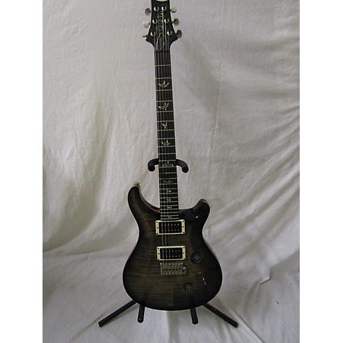 Used PRS Custom 24 Solid Body Electric Guitar Trans Black | Guitar Center