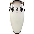 Toca Custom Deluxe Fiberglass Conga Margarita Blanca With Black Mirror Chrome Hardware 11 in.