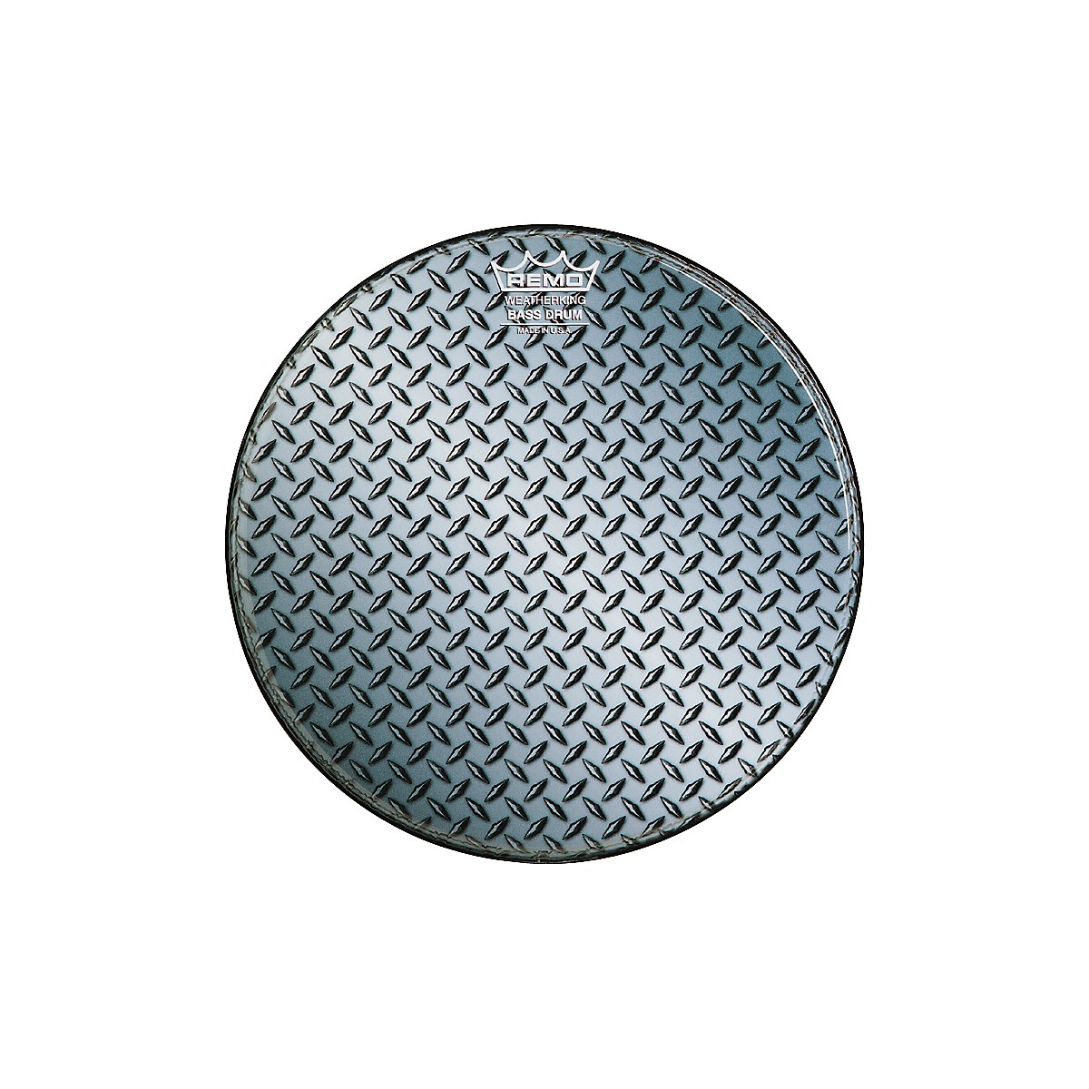 Remo Custom Diamond Plate Graphic Bass Drum Head 20 in. Guitar Center