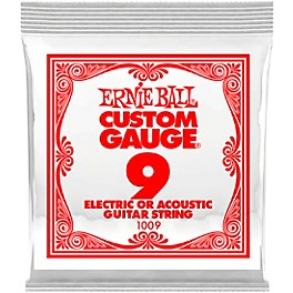 Ernie Ball Custom Gauge 1009 .009GA Single Acoustic or Electric String