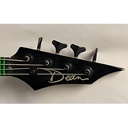 Used Dean Custom Zone 4-String Bass Guitar Nuclear Green Electric Bass Guitar