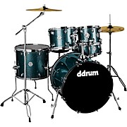 D2 5-Piece Complete Drum Kit Deep Aqua Sparkle
