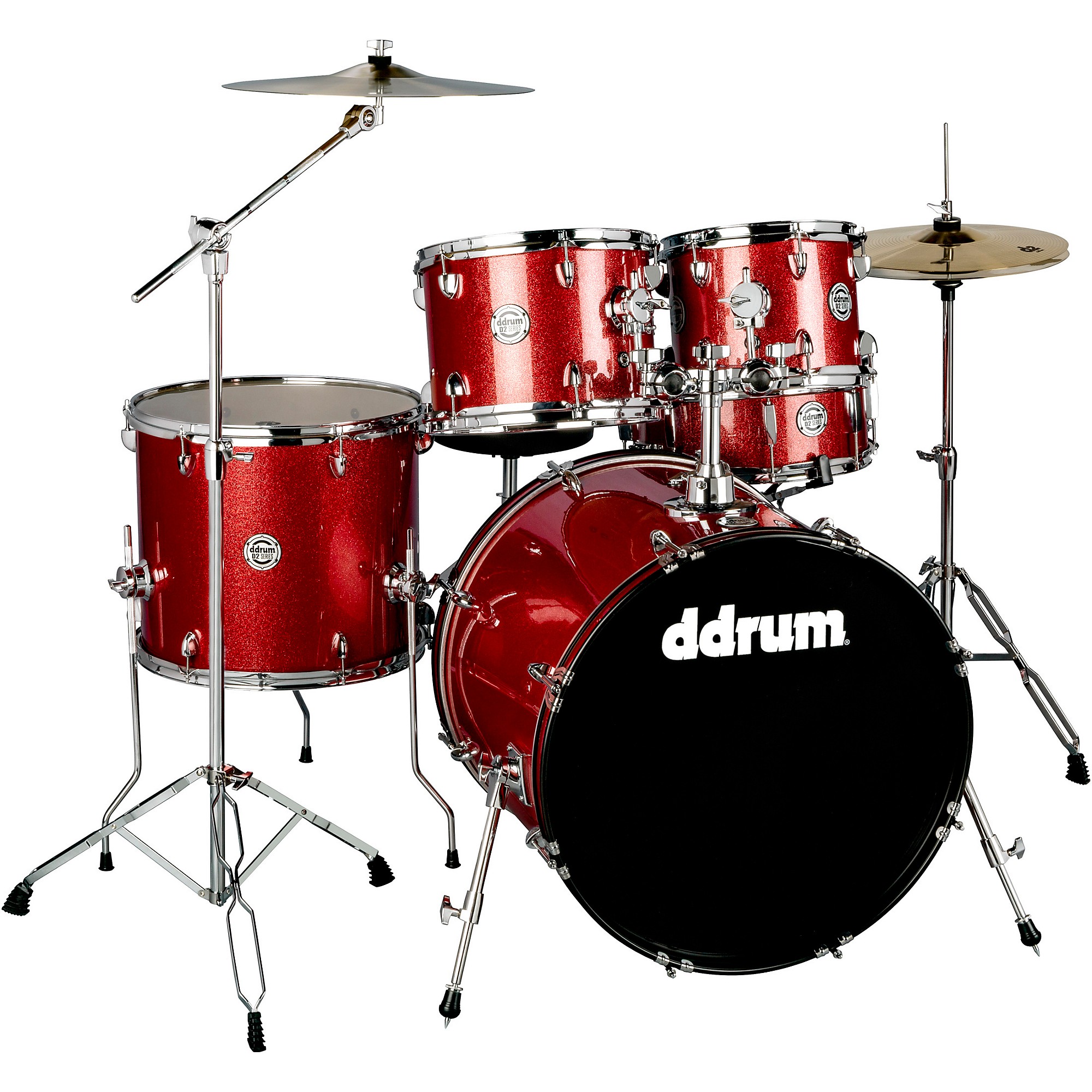 ddrum D2 5-piece Complete Drum Kit Red Sparkle | Guitar Center