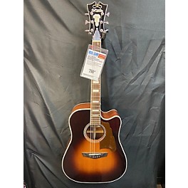 Used D'Angelico DAPD500VSBCPS Premier Dreadnought Acoustic Electric Guitar