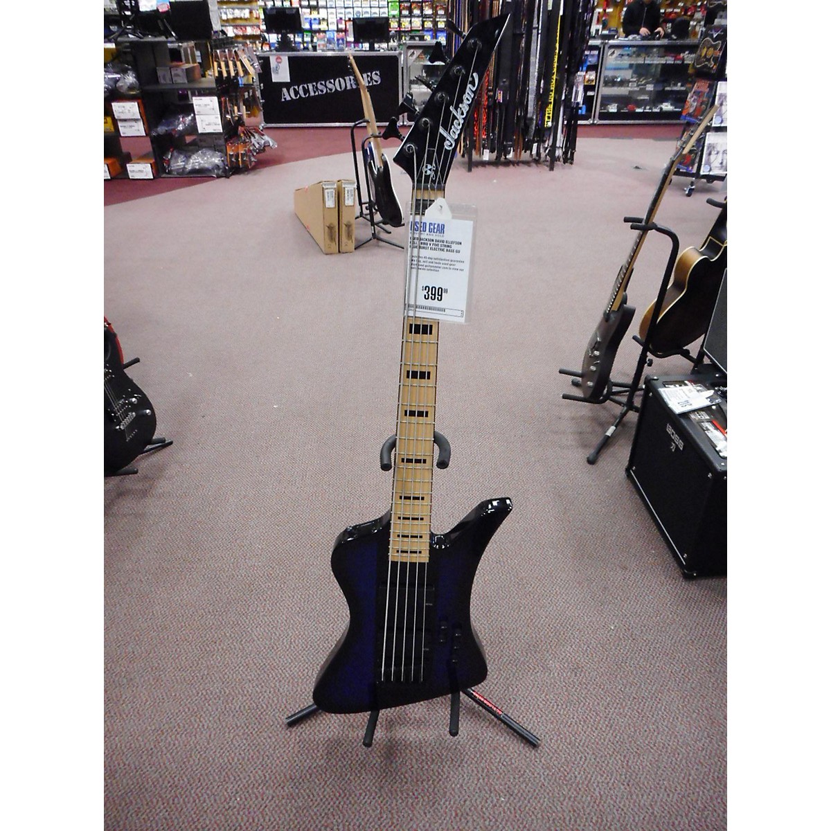 Used Jackson DAVID ELLEFSON KELLY BIRD V FIVE STRING ...