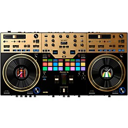 Open Box Pioneer DJ DDJ-REV7-N Professional DJ Controller for Serato DJ Pro in Limited-Edition Gold Level 1