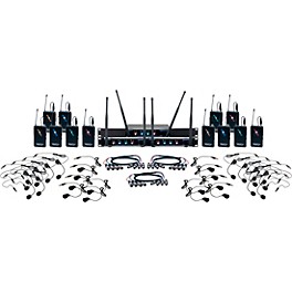VocoPro DIGITAL-PLAY-12 12-Channel UHF Wireless Headset/Lapel Microphone System, 900-927.2mHz