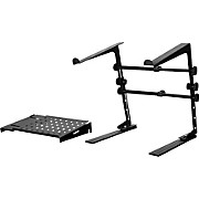 DJ Laptop Stand and Shelf Bundle Black