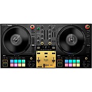 DJControl Inpulse T7 Premium Edition 2-Channel Motorized DJ Controller With Premium Fader Module and Travel Bag Gold