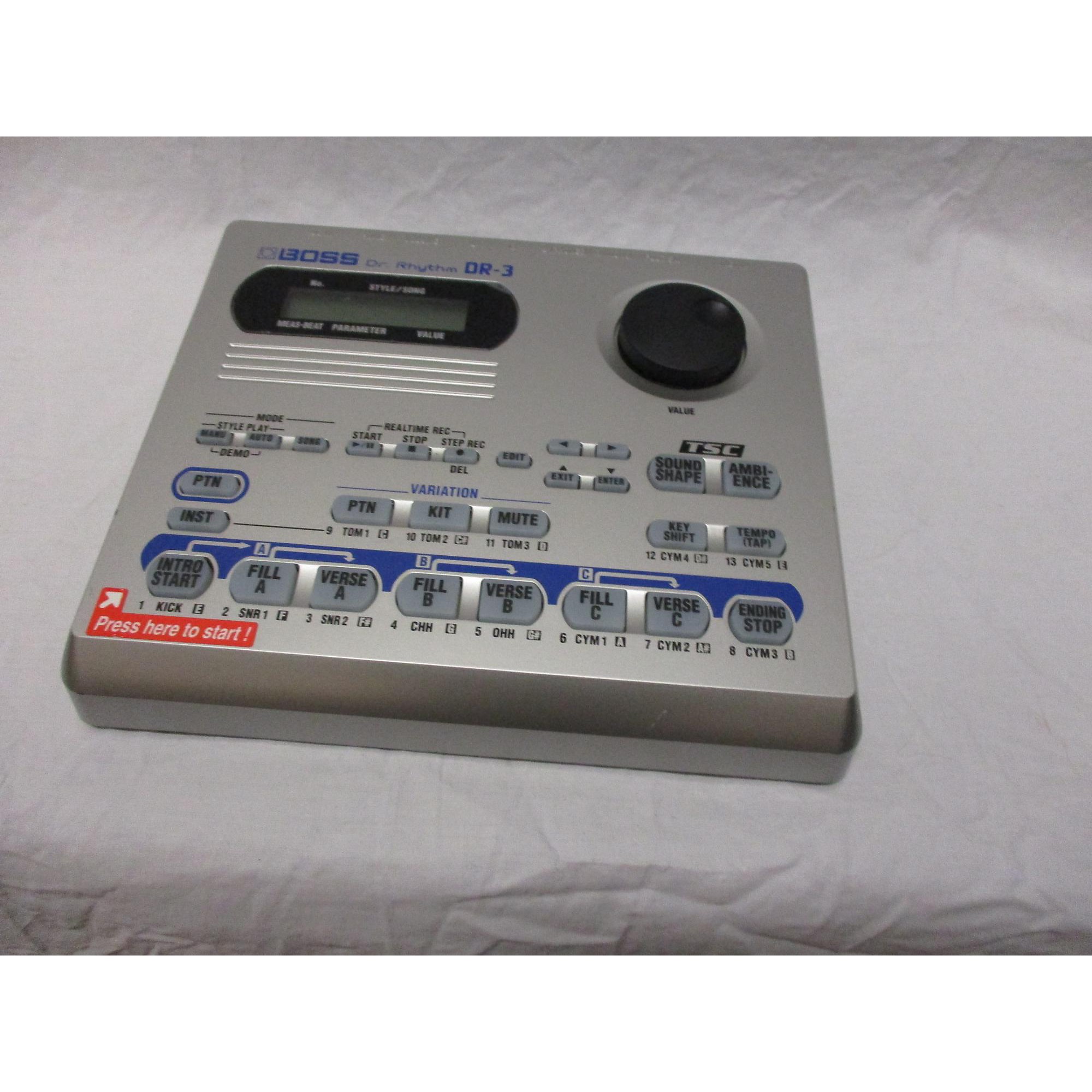 Used Boss DR3 Dr Rhythm Drum Machine Guitar Center