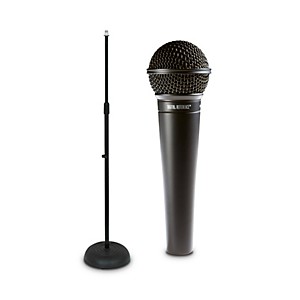 Digital Reference DRV100 Dynamic Cardioid Handheld Microphone And Mic Stand Package  
