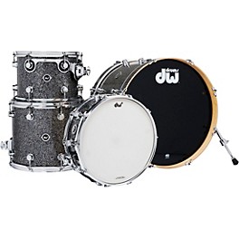 DW DWe Wireless Acoustic-Electronic Convertible 4-Piece Shell Pack With 20" Bass Drum Finish Ply Black Galaxy