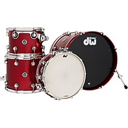 DW DWe Wireless Acoustic-Electronic Convertible 4-Piece Shell Pack With 20"... Lacquer Custom Specialty Black Cherry Metallic