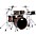 DW DWe Wireless Acoustic-Electronic Convertible 5-Piece Drum Set Bundle With 22" Bass Drum,... Exotic Curly Maple Black Burst