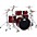 DW DWe Wireless Acoustic-Electronic Convertible 5-Piece Drum Set Bundle Wit... Lacquer Custom Specialty Black Cherry Metallic