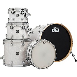 DW DWe Wireless Acoustic-Electronic Convertible 5-Piece Shell Pack With 22" Bass Drum Finish Ply White Marine Pearl