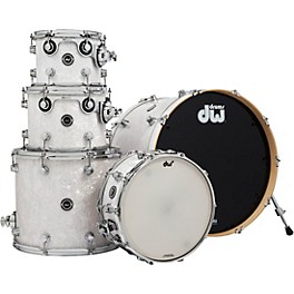 Open Box DW DWe Wireless Acoustic-Electronic Convertible 5-Piece Shell Pack With 22" Bass Drum Level 1 Finish Ply White Ma...