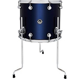 DW DWe Wireless Acoustic/Electronic Convertible Floor Tom with... 16 x 14 in. Lacquer Custom Specialty Midnight Blue Metallic