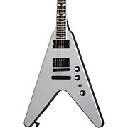 Dave Mustaine Flying V EXP Electric Guitar Silver Metallic