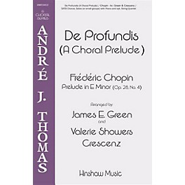 Hinshaw Music De Profundis (A Choral Prelude) SATB arranged by James E. Green
