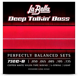 La Bella Deep Talkin' Bass Copper White Nylon Tape Wound 5 String Bass Strings