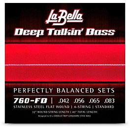 La Bella Deep Talkin' Dan Electro Stainless Steel Flat Wound for 4-String Bass