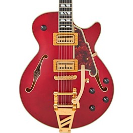 D'Angelico Deluxe Bobby Weir 3 Semi-Hollow Electric Guitar Satin Trans Wine