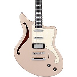 D'Angelico Deluxe Series Bedford SH Electric Guitar With USA Seymour Duncan Pickups and Stopbar Tailpiece Desert Gold