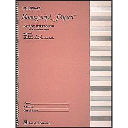 Hal Leonard Deluxe Wirebound Premium Manuscript Paper