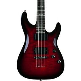 Blemished Schecter Guitar Research Demon-6 Electric Guitar Level 2 Crimson Red Burst 197881137182