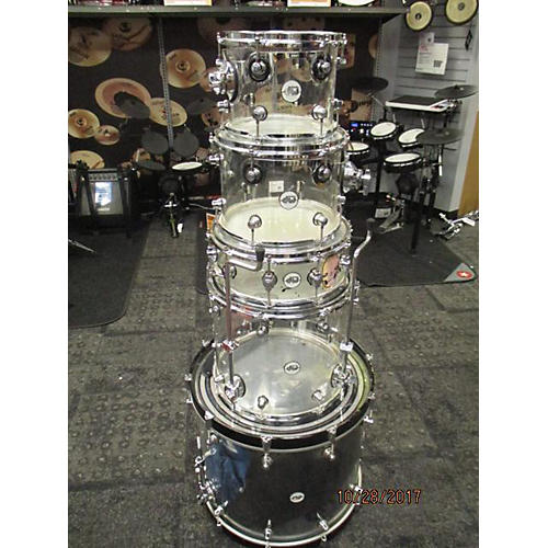 DW Acrylic Design Series Drum 6-Pc Set - Clear | Reverb