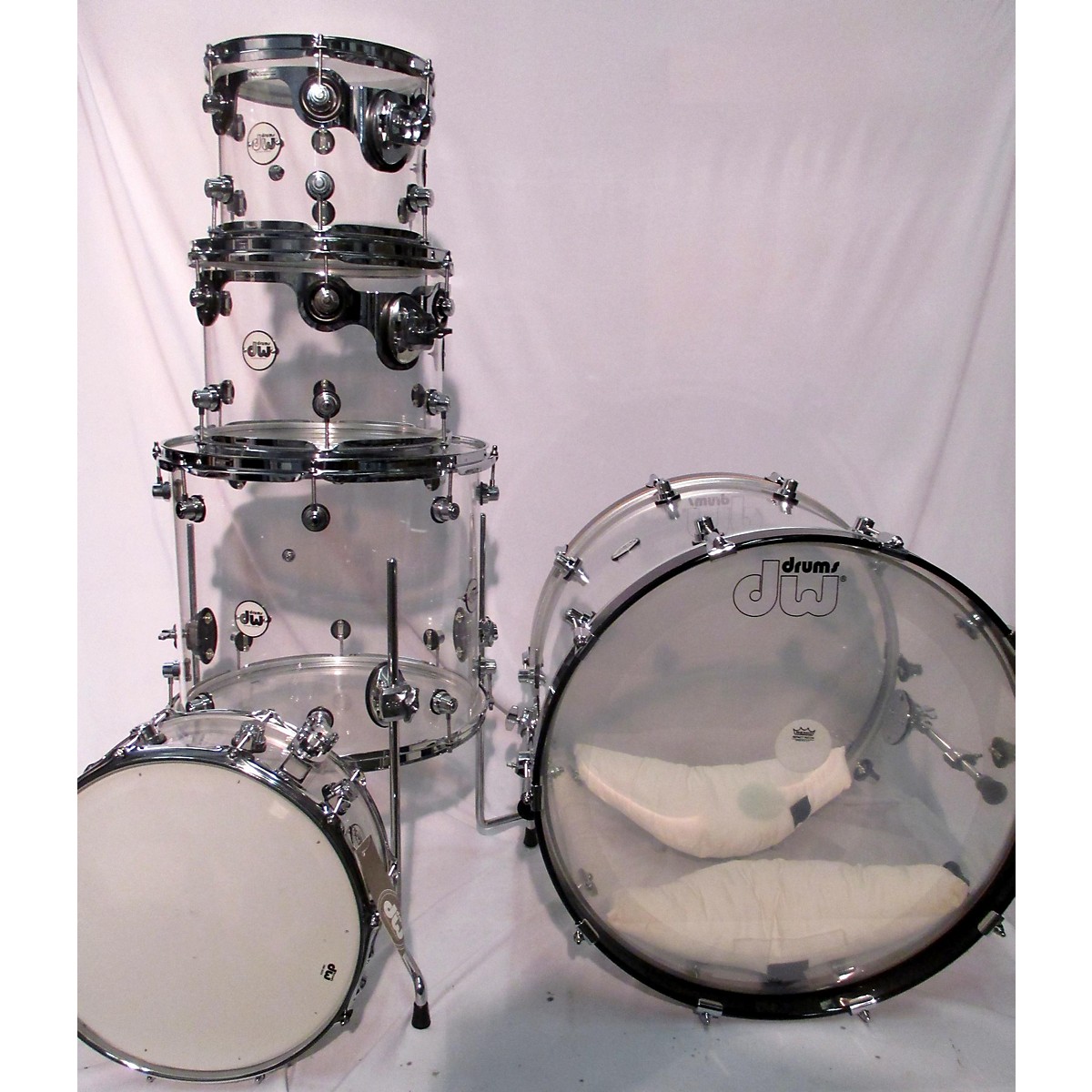 Used DW Design Series Acrylic Drum Kit Guitar Center