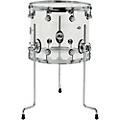 DW Design Series Acrylic Floor Tom With Chrome Hardware 14 x 12 in. Clear